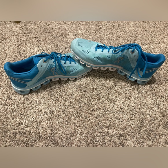 On-Running Women's Cloud Flow Blue/Haze Running Shoes - Size 8 - Picture 5 of 7